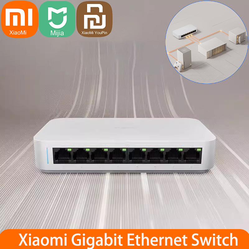 Xiaomi Hub Mijia Hub - Xiaomi mi 8 portas rj45 gigabit