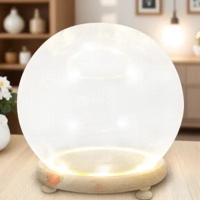 Vaso de vidro com flor preserv - Plastic Dome Clear avaliação e preço